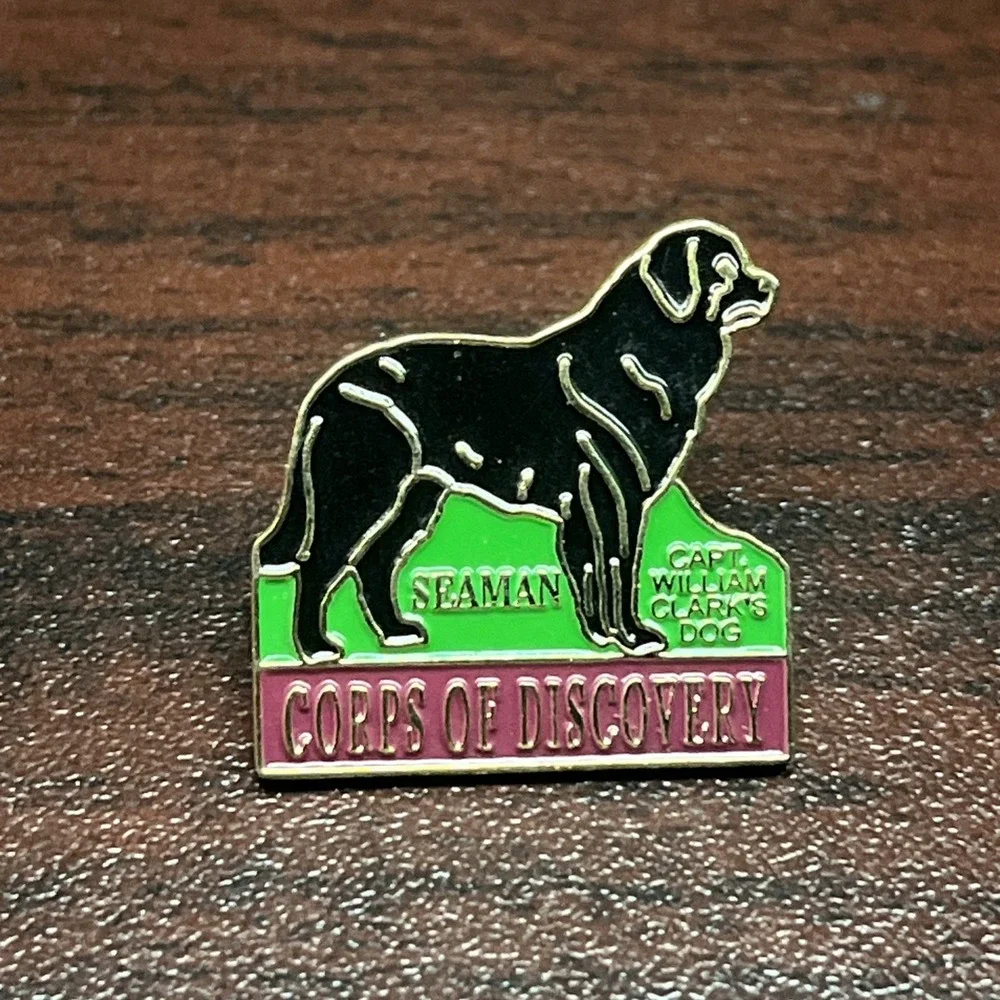 Corps Of Discovery Captain William Clark Seaman Dog Lapel‎ Hat Pin